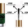 Volo Professionally Used Glitter Shine Nail Polish Combo Pack of 4(Dark Green Glitter, Red Glitter, Sky Blue Glitter, Light Orange Glitter) Make-Up Spas And Salons India 3